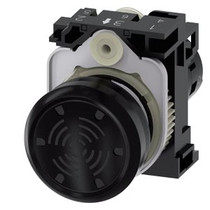 Siemens 3SU1200-6LB10-1AA0-ZX90 ACOUSTIC SIGNALING DEVICE, BLACK