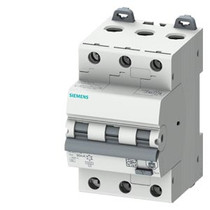 Siemens 5SU1336-7FP06 RCBO 3P 3MW 6kA Type A 30mA C06