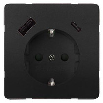 Siemens 5UB1870-1AC01 Style, Schuko USB AC claws PD, antracite