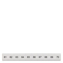 Siemens 8WH8121-2AB65 LABELS,FLAT, LONGIT.,61-70,S.5