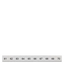 Siemens 8WH8121-3AB65 LABELS,FLAT, LONGIT.,61-70,S.6