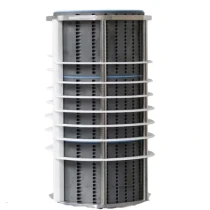 Silicon carbide block heat exchangers