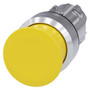 Siemens 3SU1050-1AD30-0AA0-ZY11 MUSHROOM PUSHBUTTON, 30MM, YELLOW
