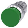 Siemens 3SU1050-1AD40-0AA0-ZY15 MUSHROOM PUSHBUTTON, 30MM, GREEN
