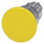 Siemens 3SU1050-1BA30-0AA0-ZY19 MUSHROOM PUSHBUTTON, 40MM, YELLOW