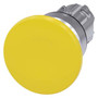 Siemens 3SU1050-1BD30-0AA0 Mushroom pushbutton, 40mm, yellow