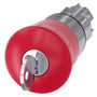 Siemens 3SU1050-1HG20-0AA0-ZX90 EM. STOP MUSHROOM PUSHBUTTON, 40MM, RED