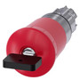 Siemens 3SU1050-1HV20-0AA0-ZX90 EM. STOP MUSHROOM PUSHBUTTON, 40MM, RED