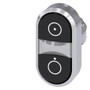 Siemens 3SU1050-3AB11-0AQ0 Twin pushbutton, black, black