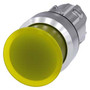 Siemens 3SU1051-1AD30-0AA0-ZY19 ILLUM. MUSHROOM PUSHBUTTON, 30MM, YELLOW