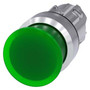 Siemens 3SU1051-1AD40-0AA0-ZY10 ILLUM. MUSHROOM PUSHBUTTON, 30MM, GREEN