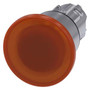 Siemens 3SU1051-1BA00-0AA0-ZY19 ILLUM. MUSHROOM PUSHBUTTON, 40MM, AMBER