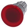 Siemens 3SU1051-1BA20-0AA0-ZY13 ILLUM. MUSHROOM PUSHBUTTON, 40MM, RED