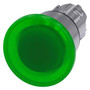 Siemens 3SU1051-1BA40-0AA0-ZY11 ILLUM. MUSHROOM PUSHBUTTON, 40MM, GREEN