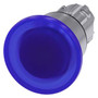 Siemens 3SU1051-1BA50-0AA0-ZX90 ILLUM. MUSHROOM PUSHBUTTON, 40MM, BLUE