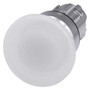 Siemens 3SU1051-1BD60-0AA0-ZY19 ILLUM. MUSHROOM PUSHBUTTON, 40MM, WHITE