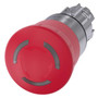 Siemens 3SU1051-1HB20-0AA0-ZX90 ILL. EM. STOP MUSHR. PUSHBUTTON,40MM,RED