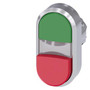 Siemens 3SU1051-3BB42-0AA0-ZY12 ILLUMINATED TWIN PUSHBUTTON, GREEN, RED