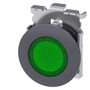 Siemens 3SU1061-0JA40-0AA0-ZY12 ILLUMINATED PUSHBUTTON, GREEN