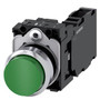 Siemens 3SU1150-0BB40-1FA0-ZY15 PUSHBUTTON, GREEN