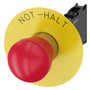 Siemens 3SU1150-1HA20-3FH0 EMERG. STOP mushroom pushb., 40mm, red