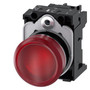 Siemens 3SU1152-6AA20-1AA0-ZX90 INDICATOR LIGHT, RED