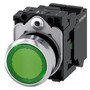 Siemens 3SU1153-0AB40-3BA0-ZY19 ILLUMINATED PUSHBUTTON, GREEN