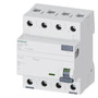 Siemens 5SV4347-0MB RCCB TYPE AC 80/4 30MA 60HZ 4MW