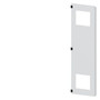 Siemens 8MF1050-2UT25-3BA2 door half, with cut-out for filter fan