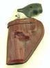 Saddle Brown - Rear View - Shown with a S&W J Frame 3" Revolver for Demonstration Purposes