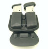 MTR Custom Double Paddle Mag Carrier in Black bullhide - Front View