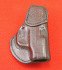 LH Mahogany MTR Custom Adversary Clip-On IWB Holster for a S&W M&P Bodyguard .380 without a Laser - Rear View