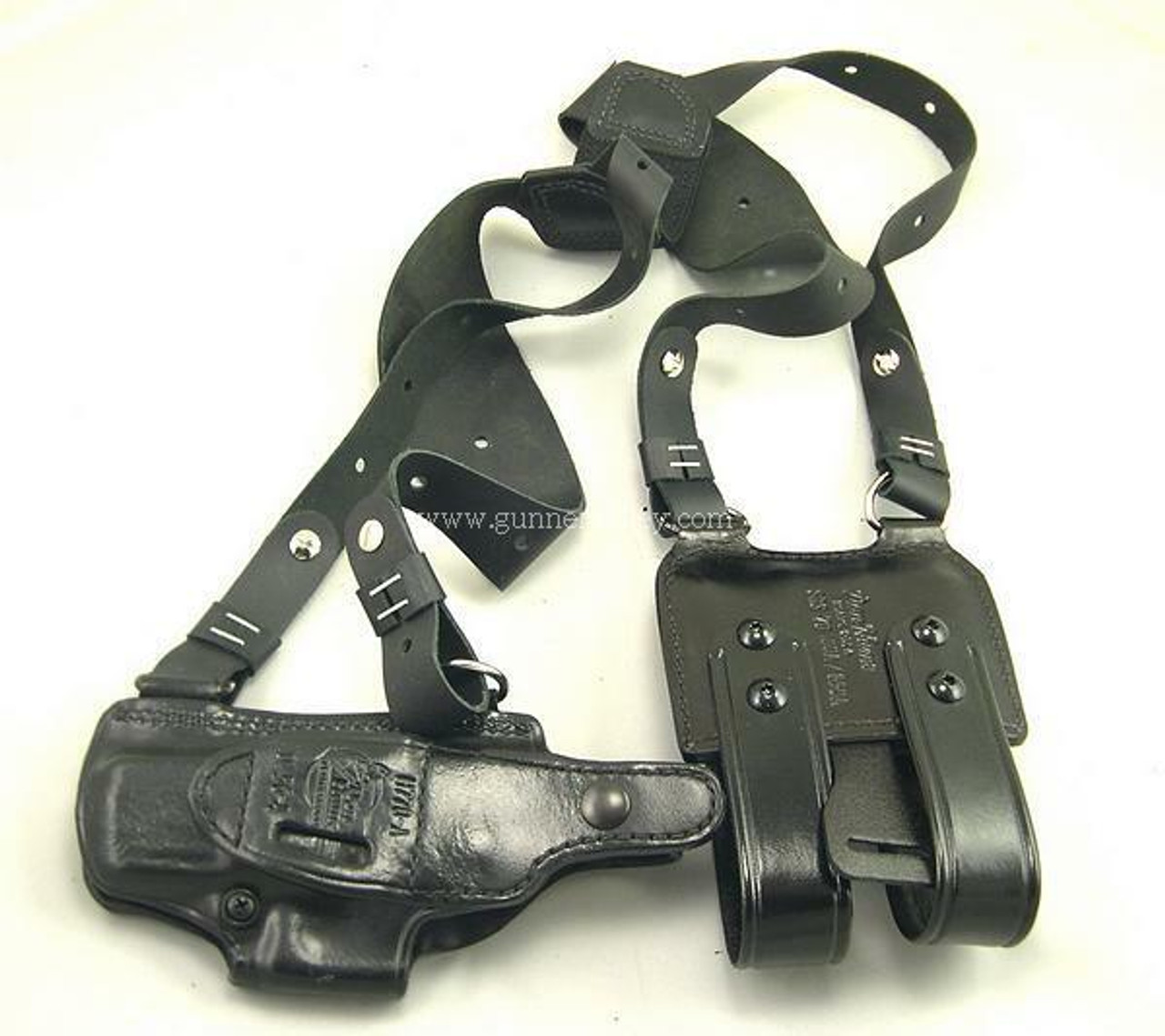 Don Hume H770AA Shoulder Holster with Double Magazine Carrier