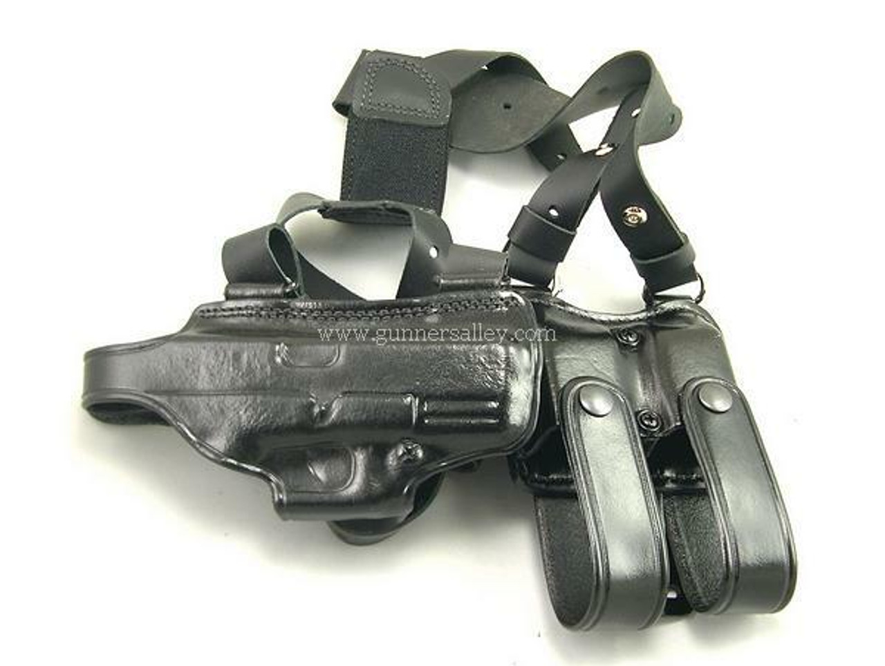 Don Hume H770AA Shoulder Holster with Double Magazine Carrier