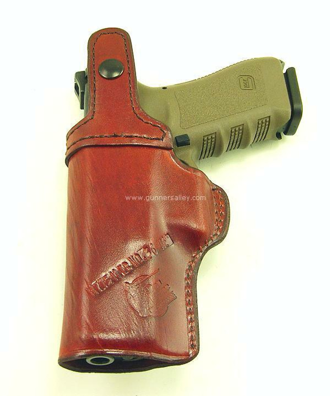 Saddle Brown - Rear View - Right Hand - Shown with a Glock 17 for Demonstration Purposes