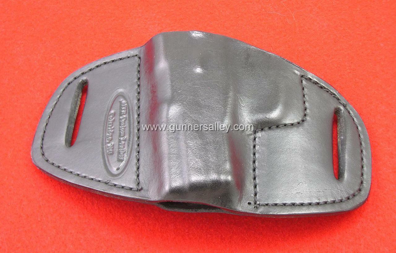 LH Black MTR Custom Pancake Slide Holster for a Kel-Tec PF9 - Front View