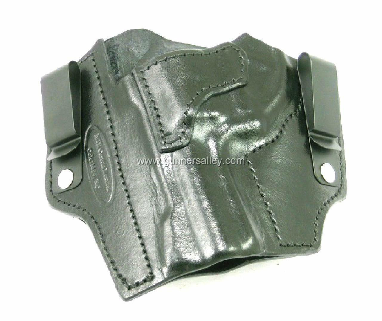 LH Black MTR Slimline Tuckable IWB Holster for a Ruger LCRX 3" - Front view
