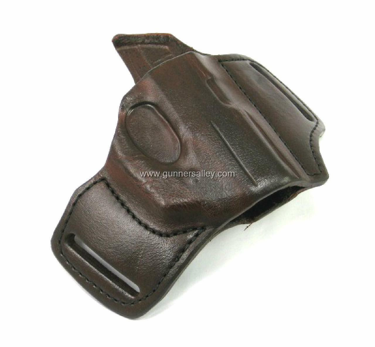 RH Mahogany MTR Custom Slimline Deluxe Pancake Holster for a Ruger LCP with Lasermax Centerfire Laser
