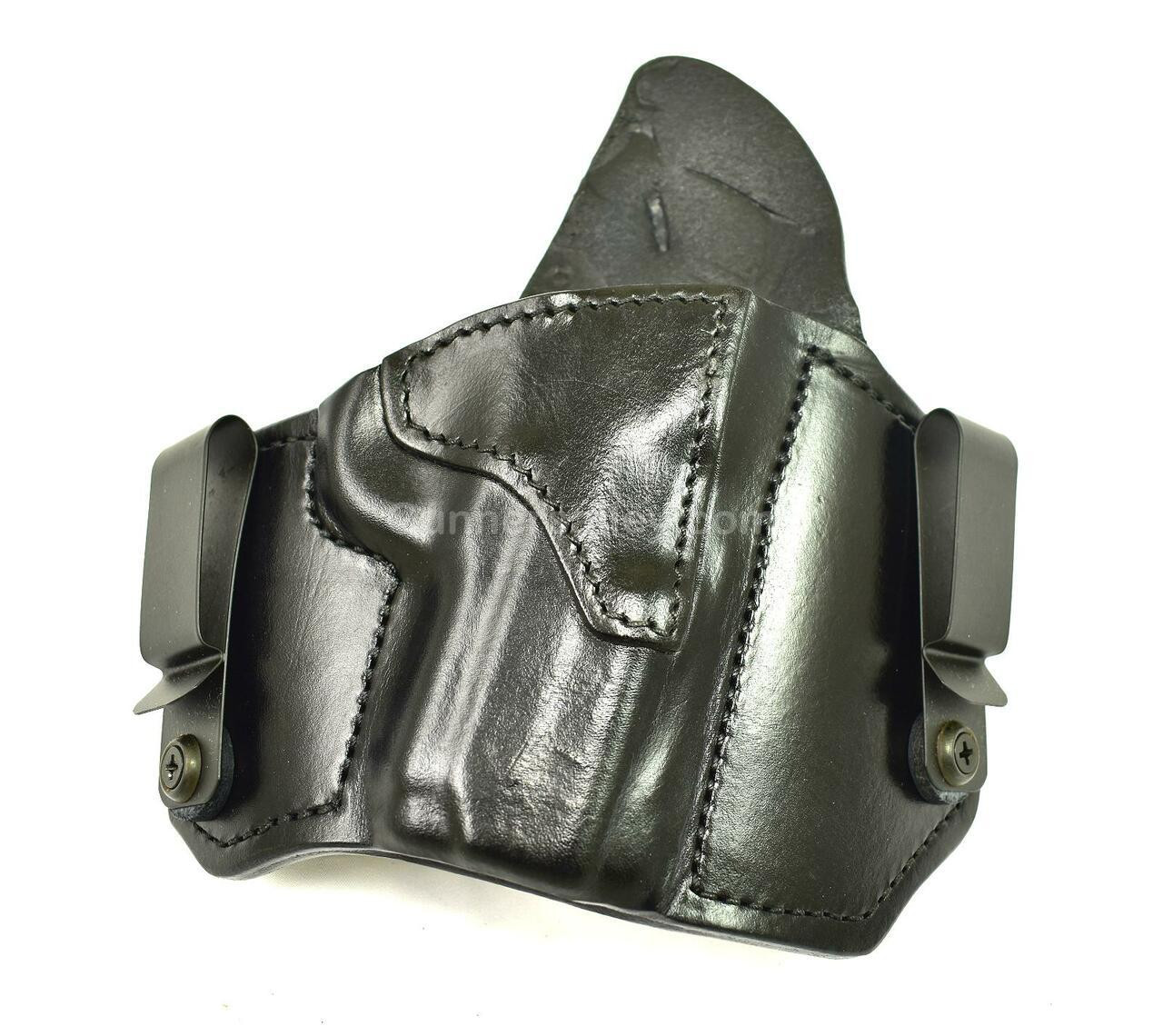 RH Black MTR Custom Dual Carry Holster for a Sig 1911 3.3" Barrel - Front View