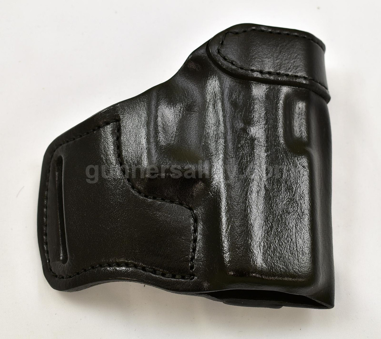 RH Black MTR Custom Belt Scabbard for a Glock 43 or 43X - Front View