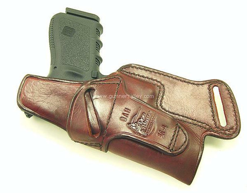 Rear View - RH Saddle Brown - Shown with a Glock 19 for Demonstration Purposes