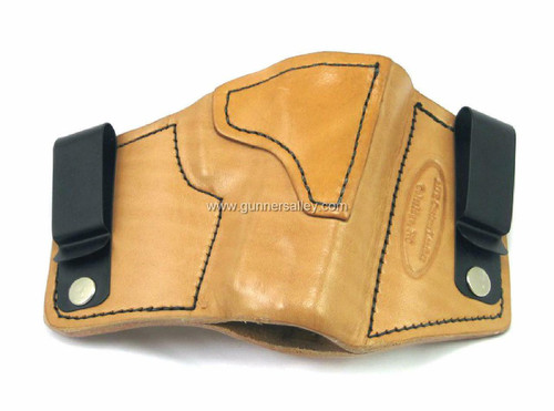 RH Natural MTR Custom Slimline Tuckable IWB Holster for a Bersa Thunder Pro Ultra Compact 9/40 - Front View
