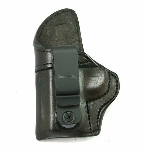 LH Dark Brown MTR Custom Tuckable Adversary Clip-On IWB Holster for a Kimber Micro 380  -Front View