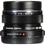 Olympus M.Zuiko Digital ED 12mm f2.0 Lens (Black)