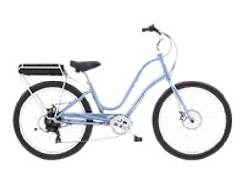 Electra Townie Go! 7D Step-Thru - City bike - electric - M - rigid - 7-speed - wheel diameter: 26" - icy blue