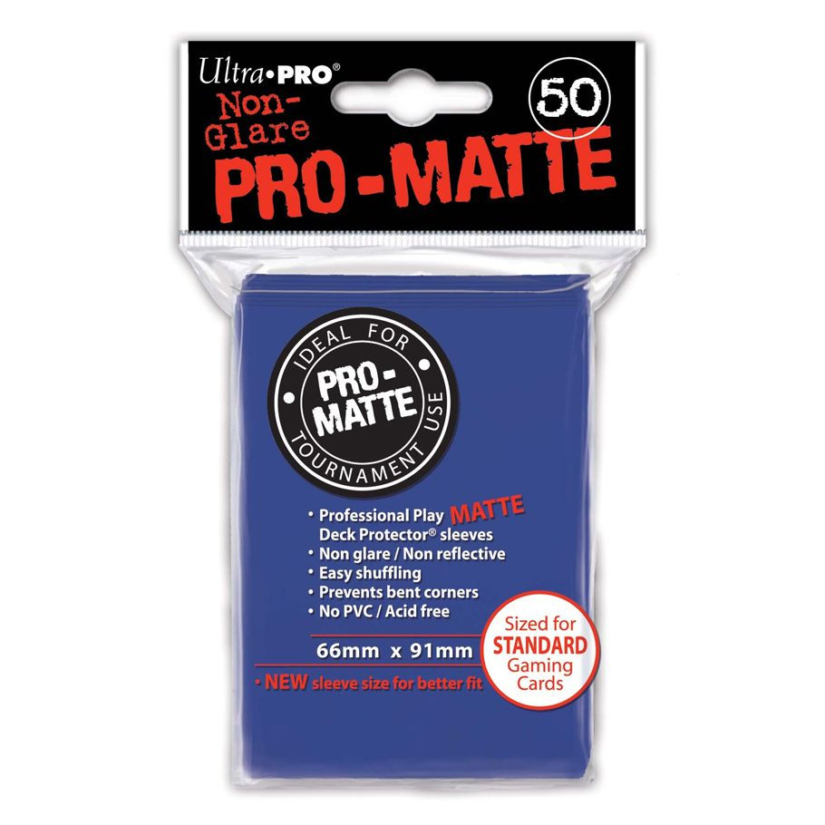 Ultra Pro Deck Protector Matte Blue 50 Ct Card Sleeves