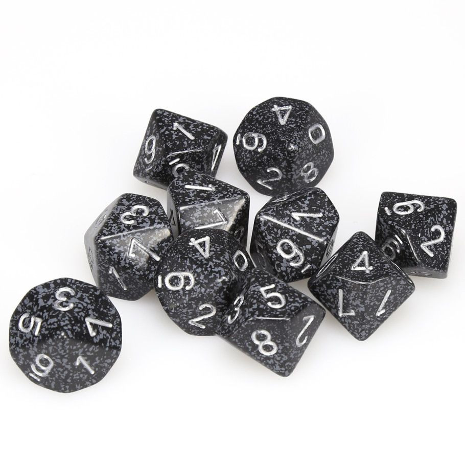 DICE d10 Clamshell Speckled Ninja (10) - ACD Distribution | Leading Toy