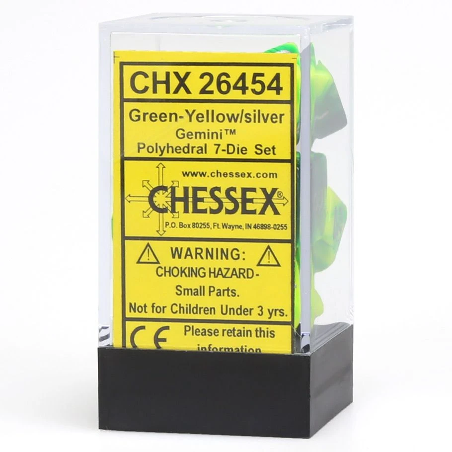 マニーベア　セット 7-Set Cube Gemini Green and Yellow with silver - ACD Distribution