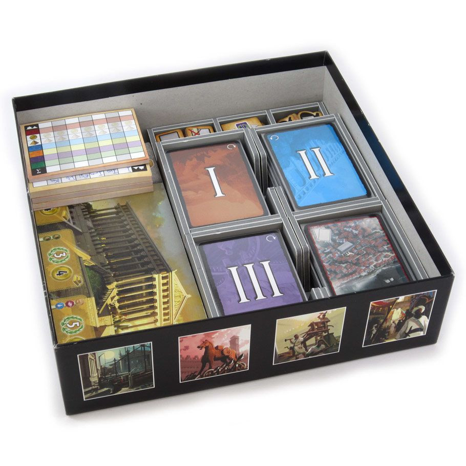 Box Insert: 7 Wonders and Babel, Wonder Pack, Cities, and Leaders