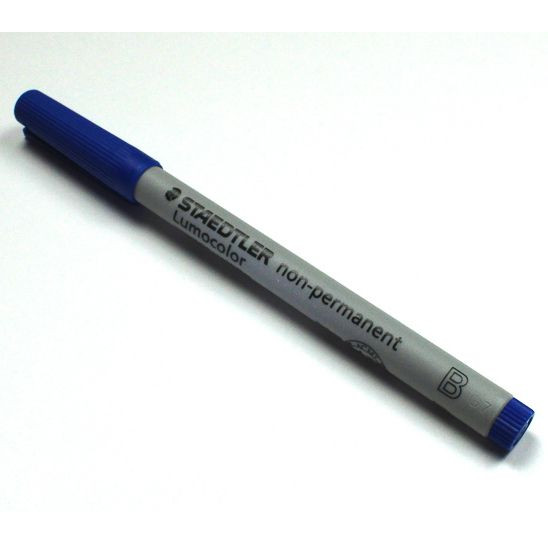 Staedtler Blue Non-Permanent Lumocolor Marker Broad Tip